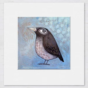 Lovebird, Small Mounted Print by Ingrid Nilsson