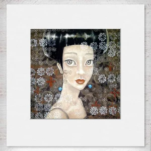 Susi Chevy, Small Mounted Print by Ingrid Nilsson
