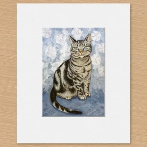 Rorys Tiger, Small Mounted Print by Ingrid Nilsson