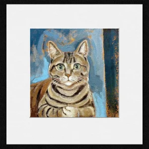 Bernards Stripes, Small Mounted Print by Ingrid Nilsson