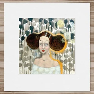 Genny Lapin, Small Mounted Print by Ingrid Nilsson