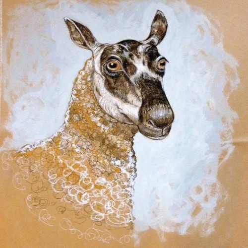 Bernadette, Small Mounted Print by Ingrid Nilsson - Image 2