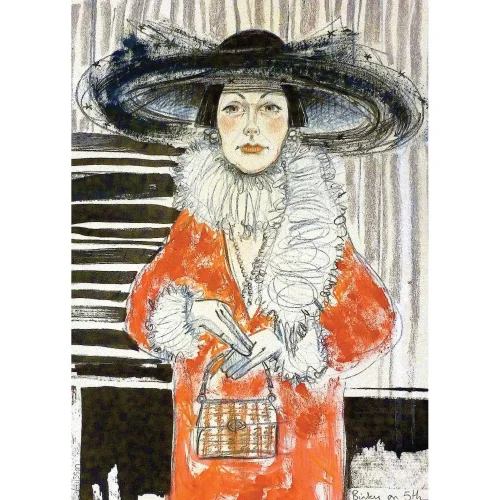 Binky on 5th, Small Mounted Print by Ingrid Nilsson - Image 2