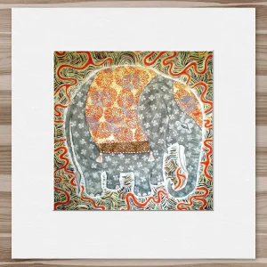 Beautiful Alluvium, Small Mounted Print by Ingrid Nilsson