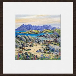 Acairseid, Skye, Small Mounted Print by John Bathgate