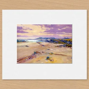 Skye from Arisaig, Small Mounted Print by John Bathgate