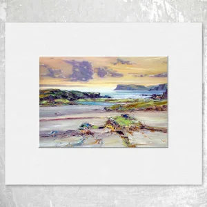 Ardroag, Skye, Small Mounted Print by John Bathgate