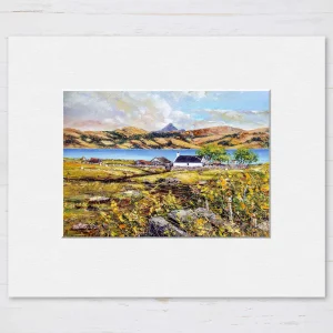 Duncaan, Raasay, Small Mounted Print by John Bathgate