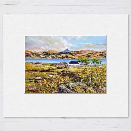 Duncaan, Raasay, Small Mounted Print by John Bathgate
