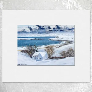 Staffin Bay, Skye, Small Mounted Print by John Bathgate