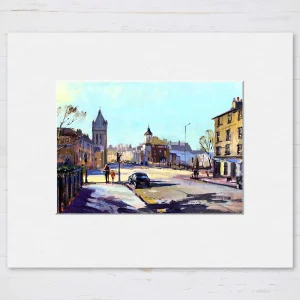 Afternoon Light, Stockbridge, Small Mounted Print by Joseph Maxwell-Stuart