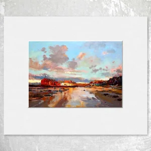 Evening light, North Berwick, Small Mounted Print by Joseph Maxwell-Stuart