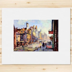 John Knox’s House, Royal Mile, Edinburgh, Small Mounted Print by Joseph Maxwell-Stuart