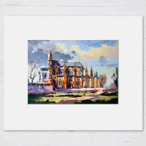Rosslyn Chapel, Small Mounted Print by Joseph Maxwell-Stuart