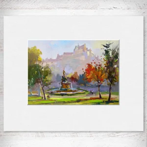 Autumn, Edinburgh, Small Mounted Print by Joseph Maxwell-Stuart