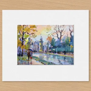 Side Gate, Holyrood Palace, Small Mounted Print by Joseph Maxwell-Stuart