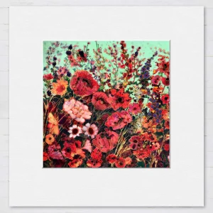 Abundant Blooms, Small Mounted Print by Keli Clark