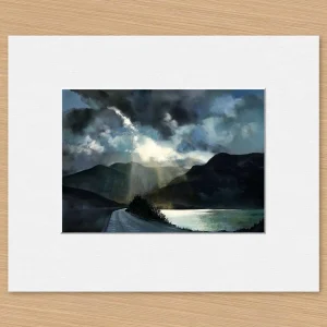 A Shaft of Light, Small Mounted Print by Margaret Evans