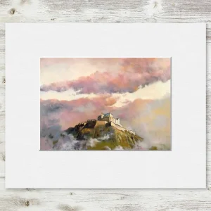 Mists and Majesty, Small Mounted Print by Margaret Evans