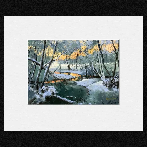 Winter Magic, Small Mounted Print by Margaret Evans