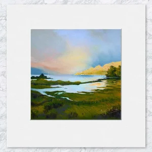 Summer Storm, Isle Ornsay, Small Mounted Print by Margaret Evans