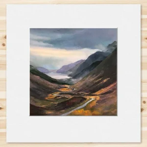 Road to Torridon, Small Mounted Print by Margaret Evans