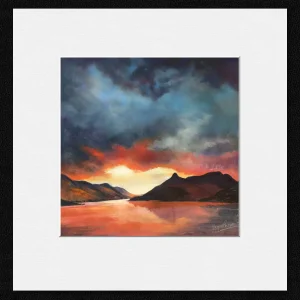 Dynamic Dawn ‚Pap of Glencoe, Small Mounted Print by Margaret Evans