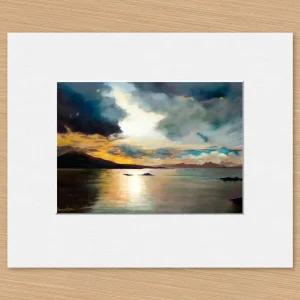 A Break in the Clouds, Small Mounted Print by Margaret Evans