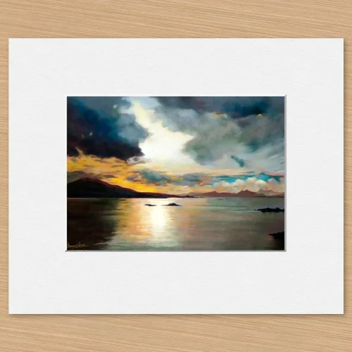 A Break in the Clouds, Small Mounted Print by Margaret Evans