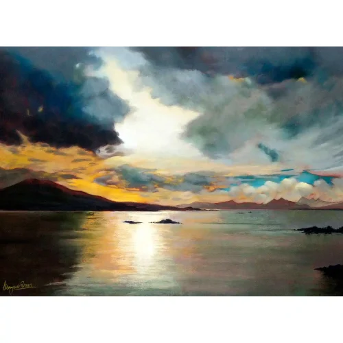 A Break in the Clouds, Small Mounted Print by Margaret Evans - Image 2