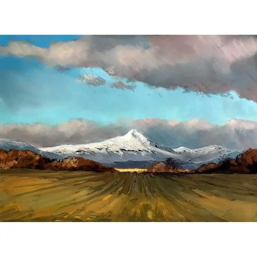 Wintry View, Drymen, Small Mounted Print by Margaret Evans - Image 2