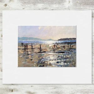 Evening Light, Troon, Small Mounted Print by Peter Foyle