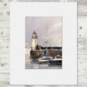 Ardrishaig Lighthouse, Small Mounted Print by Peter Foyle