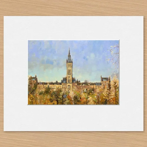 Glasgow University, Small Mounted Print by Peter Foyle