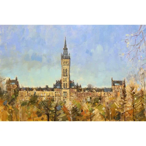 Glasgow University, Small Mounted Print by Peter Foyle - Image 2