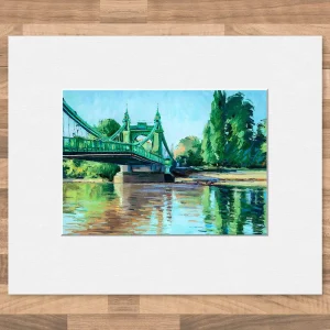 Hammersmith Reflections, Small Mounted Print by Robert Kelsey