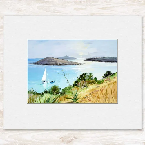 Ready to Sail, Small Mounted Print by Robert Kelsey