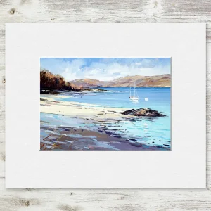 Low Tide, Small Mounted Print by Robert Kelsey