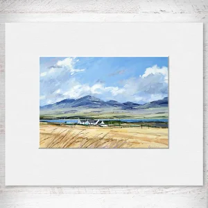 Jura from Islay, Small Mounted Print by Robert Kelsey