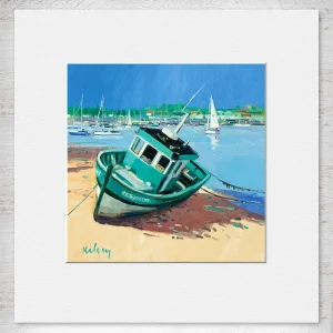 Beached, Small Mounted Print by Robert Kelsey