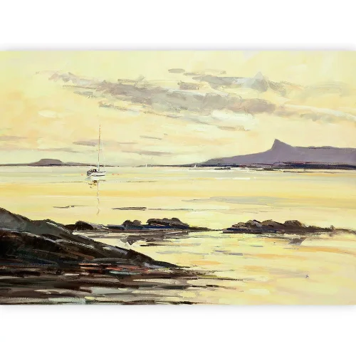 Evening Light Eigg, Small Mounted Print by Robert Kelsey - Image 2