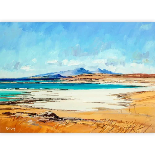 Sanna Bay, Small Mounted Print by Robert Kelsey - Image 2