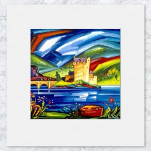 Eilean Donan Castle, Small Mounted Print by Raymond Murray