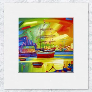 The Glenlee, Small Mounted Print by Raymond Murray