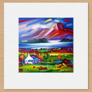 Loch Lomond, Small Mounted Print by Raymond Murray