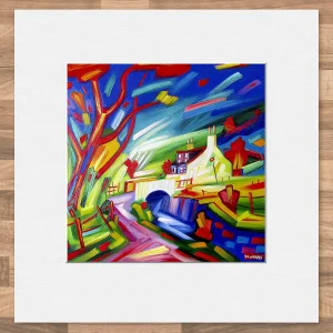 Engineers House, Greenock Cut, Small Mounted Print by Raymond Murray