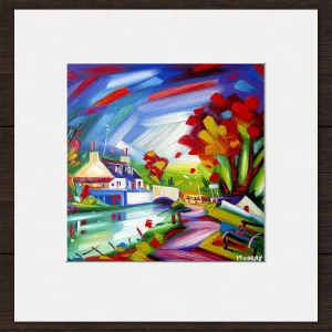 Watemans House, Greenock, Small Mounted Print by Raymond Murray