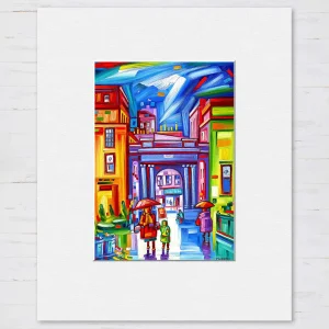 Royal Exchange Square 1, Small Mounted Print by Raymond Murray