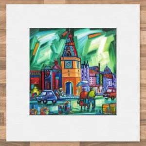 The Tron, Glasgow, Small Mounted Print by Raymond Murray