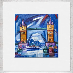 Tower Bridge, London, Small Mounted Print by Raymond Murray